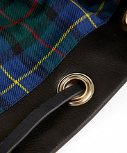 画像をギャラリービューアに読み込む, Drawstring Shearling Bag with 2 Way Shoulder Strap - L / Brown Shearling & Black - (ki:ts)