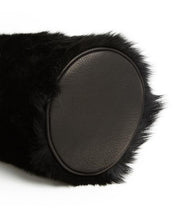 画像をギャラリービューアに読み込む, Drawstring Shearling Bag with 2 Way Shoulder Strap - S / Black Shearling & Black - (ki:ts)