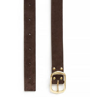 画像をギャラリービューアに読み込む, Suede Contrast Belt - 30 / Chocolate & Dark Brown - (ki:ts)