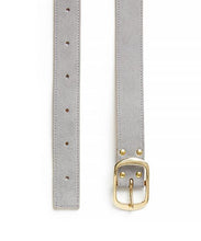画像をギャラリービューアに読み込む, Suede Contrast Belt - 30 / Light Grey & Natural - (ki:ts)