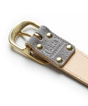 画像をギャラリービューアに読み込む, Suede Contrast Belt - 30 / Light Grey & Natural - (ki:ts)