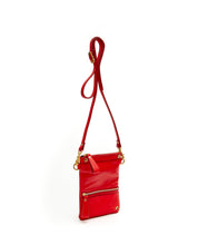 画像をギャラリービューアに読み込む, Fold Purse with shoulder strap / Cherry Red - (ki:ts)