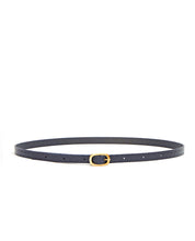 画像をギャラリービューアに読み込む, Plait Emboss Narrow Belt / Navy - (ki:ts)