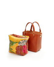 画像をギャラリービューアに読み込む, SQ Hand Bag with Pouch / Tan - (ki:ts)
