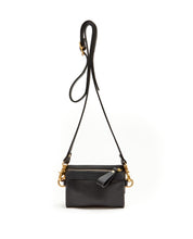 画像をギャラリービューアに読み込む, Fold Purse with shoulder strap / Black - (ki:ts)