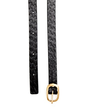 画像をギャラリービューアに読み込む, Plait Emboss Narrow Belt / Black - (ki:ts)