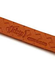 画像をギャラリービューアに読み込む, Plait Emboss Narrow Belt / Tan - (ki:ts)