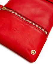 画像をギャラリービューアに読み込む, Fold Purse with shoulder strap / Cherry Red - (ki:ts)