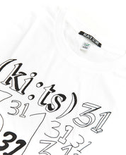 画像をギャラリービューアに読み込む, 31 31 31 T-shirt / White - (ki:ts) x Black Score