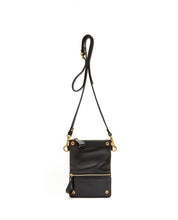 画像をギャラリービューアに読み込む, Fold Purse with shoulder strap / Black - (ki:ts)