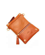 画像をギャラリービューアに読み込む, Fold Purse with shoulder strap / Caramel - (ki:ts)