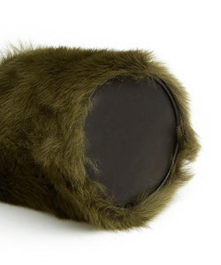 I-O Fur Bucket - S / Olive Shearling & Black - (ki:ts)