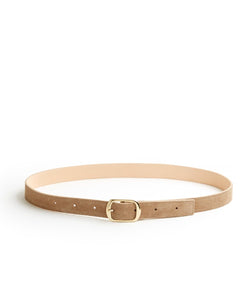 Suede Contrast Belt - 30 / Fawn & Natural - (ki:ts)