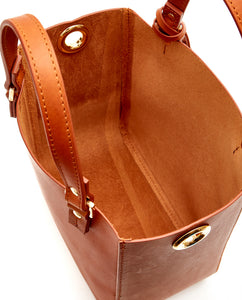 SQ Hand Bag with Pouch / Tan - (ki:ts)
