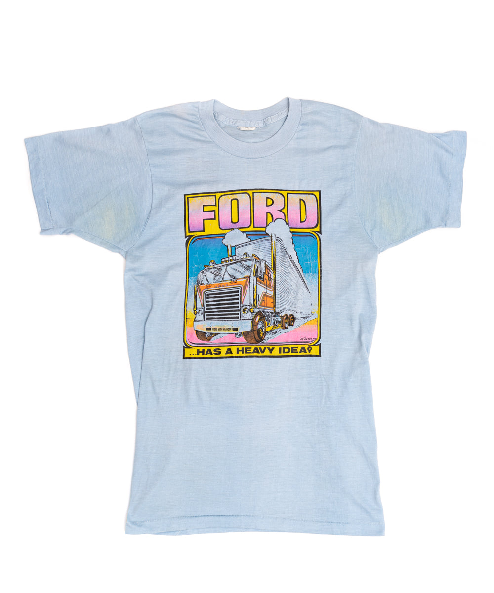 Vintage 80’s ‘Ford Trucking’ Tee / T46 / Light Blue / XS - SEARCH&DESTROY