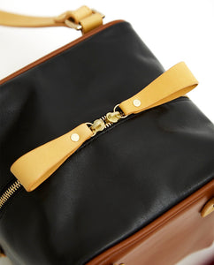 Cube Bag Soft Mix - S / Caramel, Sunflower, Smooth Black - (ki:ts)